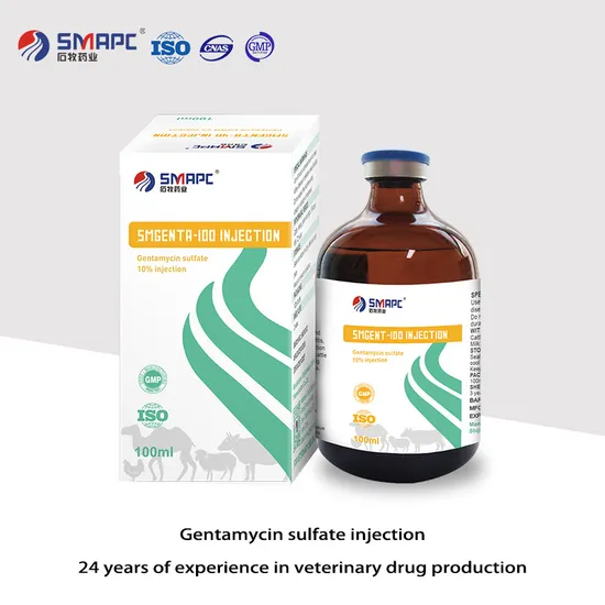 GMP Pharmaceutical Manufacturer of Gentamycin Sulfate Injection 10% with High Quality