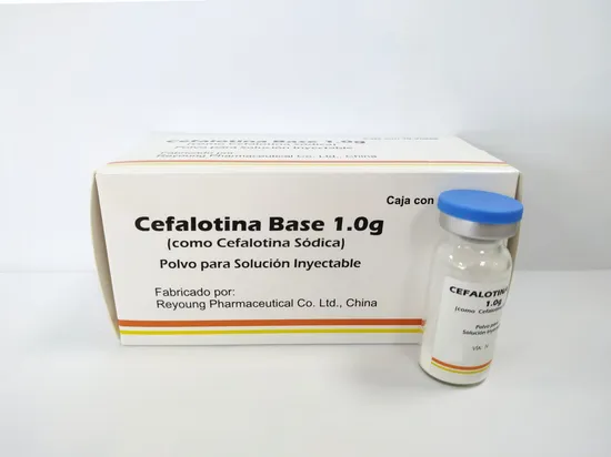 High Quality Pharmaceutical Cefalotin for Injection 1g with GMP Certificate