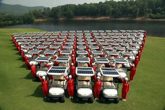 Solar Power 2 Seater Electric Golf Buggy