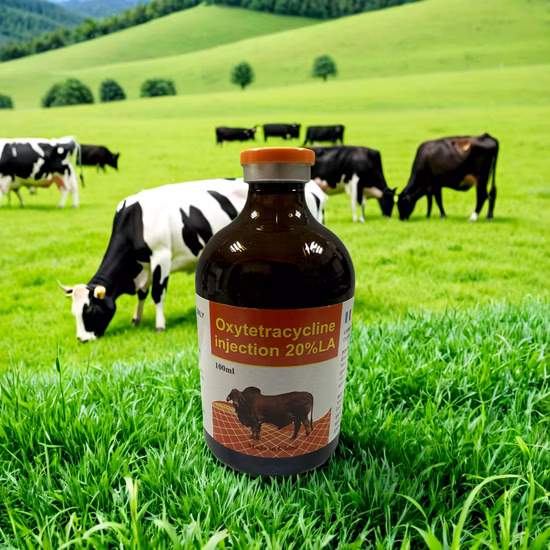 Oxytetracycline Injection 20% Chinese Manufacturer Veterinary GMP Antibiotic Animal Drugs 