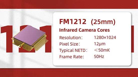 Mega Pixel 1280x1024/12µm Thermal Imaging Detector Sensor for Multi Sensor Payloads 